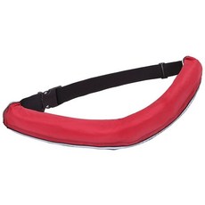 벨트형 부력 보조 팽창식 구명벨트 선상낚시용 바다낚시용, 1개, 레드 수동 벨트