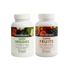 妮萃美 超級蔬菜&超級水果2入組 美國原裝進口 綜合蔬果膠囊, 1L