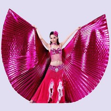 핑크 벨리댄스 윙즈 오리엔탈 댄스 소품 | 밸리댄스 날개 공연 의상 무대 퍼포먼스 액세서리 belly dance wings Oriental props