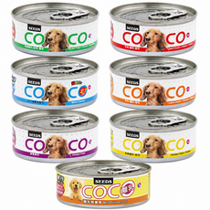 惜時 COCO 愛犬機能餐罐 牛肉+雞肉+起司, 80g, 24個, 隨機混搭