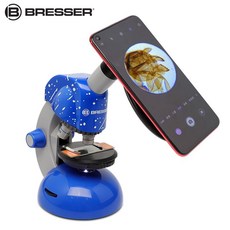Bresser 手持顯微鏡兒童小學科學實驗手機拍照科普學生版, 1個, 51302標配