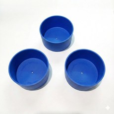 텀블러 바닥 실리콘 보호대, 3개, 7.5cm 다크 블루