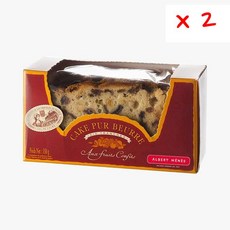 Albert Menes 알베르메네 퓨어 버터 슬라이스 ​​케이크 캔디드 후르츠 350g 2개