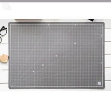 롱스팜 윈스타 A2 컬러컷팅판 그레이 책상칼집매트