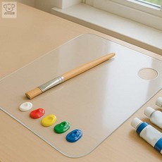 리3치점빵 투명 아크릴 미술용 사각플레이트(30x40cm) 손잡이 스케치