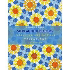 (영문도서)50 Beautiful Blooms: Floral Patterns for Stress Relief and Relaxation Paperback, Independently Published, English, 9798536412466