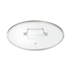 무인 양품 안쪽이 보이기 쉬운 강화 유리 뚜껑 직경 28cm 대응 83453787, 1개, 1cm