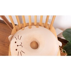 해피유통 인체공학 디자인 편안한 고양이 모양 좌석 방석 사계절 사용 가능 다양한 색상, 40*40*4.5센티미터, 4