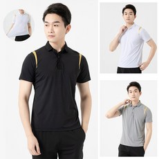 CinemaKiss 남성 여름 골프반팔티 운동복 속건 아이스 반팔 티셔츠 편한 반팔 커플 반팔티 남녀공용 QCDCL-2709