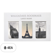 왈가닥스 마그네틱 북마크 3p, 랜드마크, 4세트