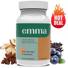 장 청소 캡슐은 장내 균형을 회복하고 몸이 부드럽지만 완벽하게 배변할 수 있도록 도와줍니다. 아침에 복용하세요., 1개, 60정