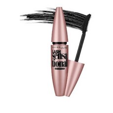 Maybelline New York Mascara No-clumping Fanning Brush Waterproof Lash Sensational Black 9ml, 1개