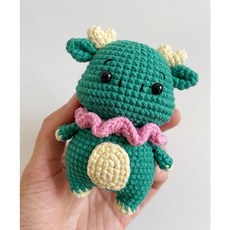 12간지 뜨개질인형 만들기 열두띠 패키지 키트 뜨개질, 작은 드래곤 재료 패키지