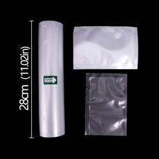 500CM/ROLLS SOUS VIDE 보관용 야채 가방 진공 실러 식품 고기 과일, 1개, 28cm