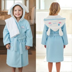 산리오바스가운 시나모롤 아동용 페이스 목욕타월 목욕가운 BL