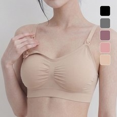 단디무 수유브라 심리스 노와이어 모유 유축 임신 임부 임산부 브래지어 B-01