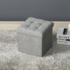 수납 스툴 벤치 박스 의자 소, 수납스툴(소)_그레이, 1개