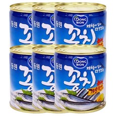 동원 꽁치 통조림, 280g, 6개