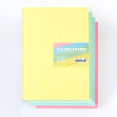 PaperPhant 4컬러 색지 (4 COLORED PAPER), 90g A3 120매