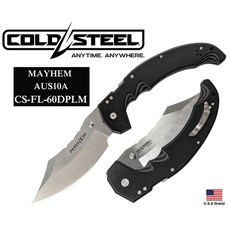 Cold Steel 冷鋼 MAYHEM AUS-10A 鋼 ATLAS Lock 鎖定 CSFL60DPLM 摺疊刀, 1個