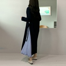 긴팔셀리주름원피스 임산부원피스 빅사이즈원피스 하객룩 임부복 160034