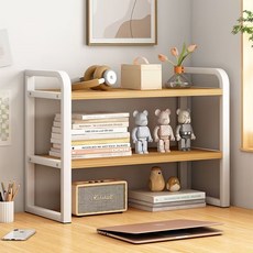 거와스 높이조절 다용도 3단 책상 정리 선반, 화이트