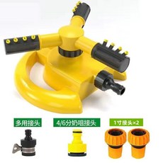 桃園有貨 360度旋轉噴水噴頭 菜園自動澆水灑水器 園林綠化噴淋頭 屋頂噴水器, 獨立款灑水器+1寸接頭套裝, 1個