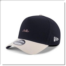 New Era 棒球帽 可調節 男女通用款, 黑色,米白, 1個