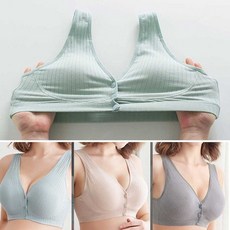 여성 노 와이어 편한 수유 패드 사용 가능 브라 속옷