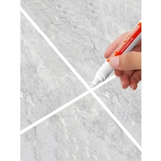 방수 세라믹 타일 그라우트 마커 주방 및 욕실 벽 및 바닥 수리 수리 마커용 곰팡이 방지 솔기 펜, 01 White, 1개