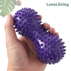 지압 땅콩 마사지볼 2p 세트 퍼플 듀얼볼 근육 피로회복 휴대용 안마용품