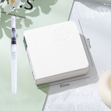 미니노트 해외 여행 그림 일기장 미니 휴대용 팔레트 수채화 스케치 노트+수채펜 세트