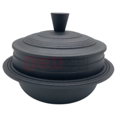 여미온 통주물 가마솥 무쇠 인덕션 겸용 맥반석 솥 돌솥밥 가정용 업소용 누룽지, 14센티, 1개