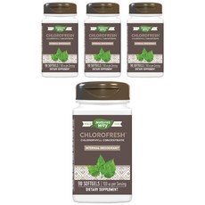 Nature's Way 然萃維 濃縮葉綠素軟膠囊, 90顆, 4罐