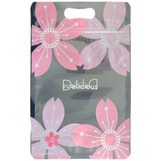 【緣茂包材】浪漫櫻花手提夾鏈立袋(150*230 35mm) - 手提夾鏈袋、食品包裝袋、飾品收納袋, 中 (M), 1套, 50個裝