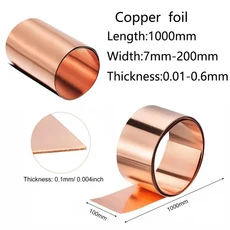 구리판 1개 두께 호일판 x7mm-200mm, 0.02x200x1000mm, 상세설명참조