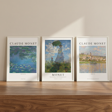 [중지] 컨티뉴 명화 모네 대형 포스터 2종-3종류 세트 A2 (59 X 42cm)