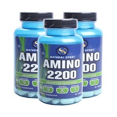 NATURAL SPORT 氨基 2200, 3個, 90顆