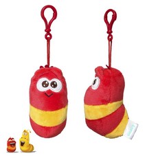 라바 모찌 인형 소형 중형 대형 키링 가방고리 옐로우 레드 핑크 애벌레 캐릭터 애착 인형, 모찌 라바 키링 -레드 키즈, 1개, 8cm