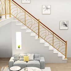 철제난간 담벼락 난간대 야외 울타리 주택 마당 담장 난간, 스타일 1 계단 손잡이 1m