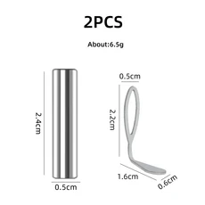 쿠쿠스토어 1/2개 타원형 블랙홀 캣아이 네일아트 자석 스틱 (철제) DIY 도구 젤 디자인 속이 빈 효과, 01 2pcs Magnet Iron