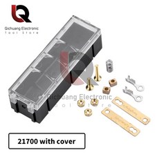 배터리 홀더 가능한 케이스 접합 18650 옵션 21700 커넥터 땜납이없는 DIY 박스 슬롯 뚜껑 20700, 3)21700 With cover