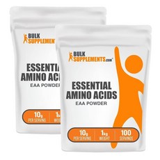 Bulk Supplements 벌크서플먼츠 필수 아미노산 파우더 1kg, 2개