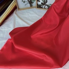 CRT 020 탐나요 테피터 패브릭 무지 타프타 다후다 안감 얇은 원단, 1개, 레드