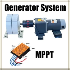 5KW 휴대용 가정용 발전기 키트 7KW 48V 24V 영구 자석 발전기 야외 캠핑 파티 여행 RV용 MPPT 3KW 발전기, 01 With MPPT, 03 5KW, 03 12V용