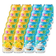 [더음료]해태 코코팜 340ml 망고 + 화이트 혼합 24개, ML4E-망고 + 화이트 각 12개