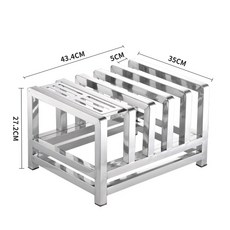 도마 거치대 주방 스텐 정리대, X. 5cm 5격자 칼꽂이