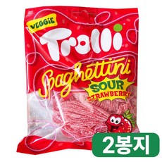 트롤리 스파게티니 사우어 딸기맛, 2개
