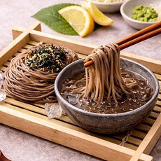 전통방식으로 맛있는 간장 메밀 소바 5인분(메밀면 150g 5개 소스포함)-분식 간식 식사