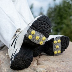 빈티지 빈티지 컴팩트 아이젠 빙판길주의 미끄럼방지패드, 투명